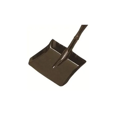 Metal dustpan-standard-wooden handle