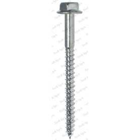 Galvanized tee anchoring screw - 6 x180 - with false washer under the head