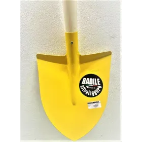 Pro tempered steel shovel - yellow - m/willow