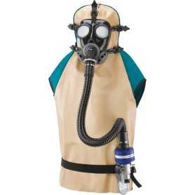 Floppy mask for sandblasting - acs 951 w/air - complete with air respirator