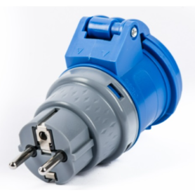 Schuko industrial adapter - vb-75000 - 2p+t 16a cee socket