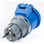 Schuko industrial adapter - vb-75000 - 2p+t 16a cee socket
