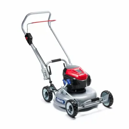 Grin battery powered lawnmower demo - bm46-82v - from expo fair never used ""