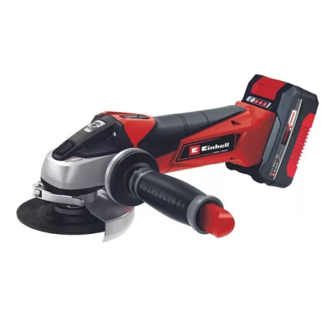 Einhel battery grinder - te-ag 18/115 4ah - kit 1 battery + charger and suitcase