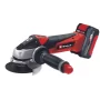 Einhel battery grinder - te-ag 18/115 4ah - kit 1 battery + charger and suitcase