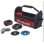 Einhel battery grinder - te-ag 18/115 4ah - kit 1 battery + charger and suitcase