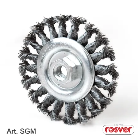 Circular brush m/twisted - sgm-d.115 - m14 steel