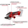 Einhel cordless grinder - te-ag 18/115 - without batteries