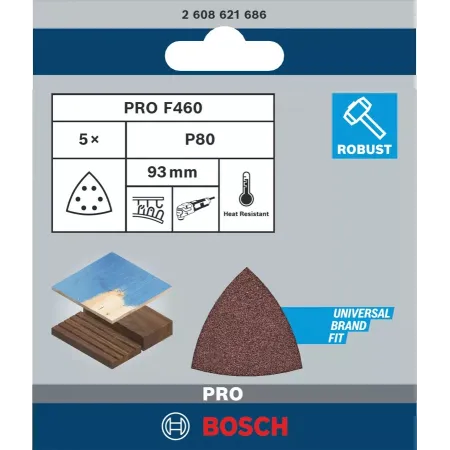 Bosch Delta Sanding Sheet - F460 BFWP - 80 gr. - 1 pc.