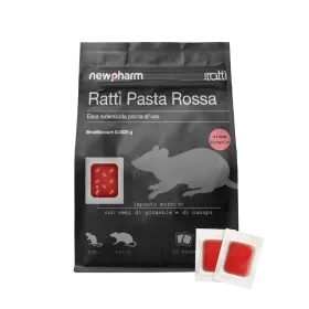 Red paste rodenticide bait - newpharm - 150g bag