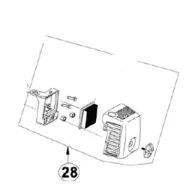 Engine cpl air filter docma - 418883 - for engine (508 only)