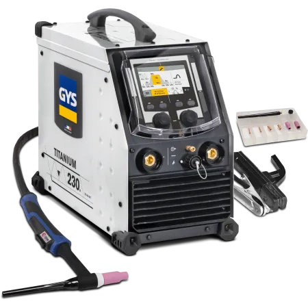 TIG AC/DC gys welder - titanium 230 - with TIG kit