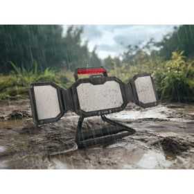LED strike projector - 30W three-sided - rechargeable battery