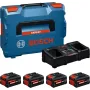Starter set 4 bat.bosch expert - 4 bat.mix (2+2) - 2x5.5 + 2x8ah + dop charger