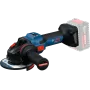Bosch Expert 125 EXWS 18V-15S Angle Grinder with 2 Batteries and Charger