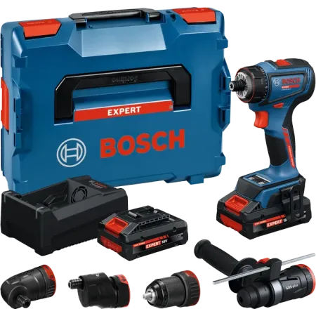 Bosch Expert Drill Driver - EXSR18V-90FC Acc - with 2x4AH + 4 Chucks