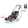 Honda self-propelled lawnmower - hrd 536c2 hx e - cast aluminum body, with hydrostatic transmission, suitable for both pr