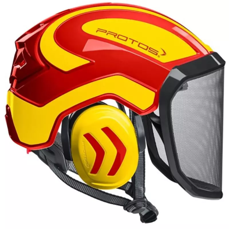 Pfanner Protos Helmet - Arborist - Red/Yellow