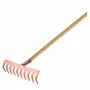 Classic steel rake - 8 teeth - handle