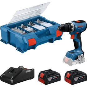 Bosch GSR 18V-55 Cordless Drill Driver - 2x4.0Ah Pick&Click