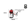 Cifarelli V1200E chestnut vacuum cleaner 100 mm tube | Fershop