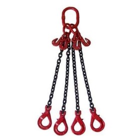 4-arm chain pendant - 8 mm - 4 m - 4.2 m - with shortening hooks