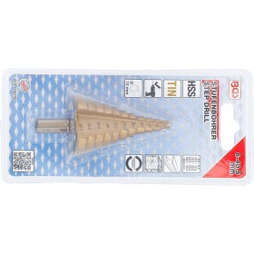 Step cutter - 6-40.5 mm. - titanium coated