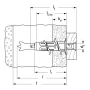 Gusset duoblade s - art.545676 - c/screw