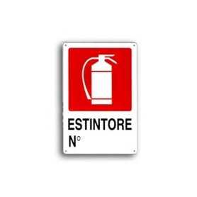 fire extinguisher sign Plastic 30x20