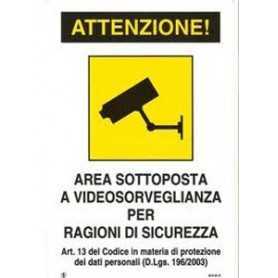 Video surveillance sign x 20 30 plastic
