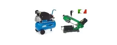 Workshop machinery: compressors, saws, column drill...