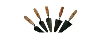 Tools for masons: trowels and small trowels