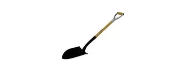 Articles for masons: shovels, picks and scrapers
