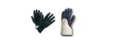 Rubberized and coated work gloves