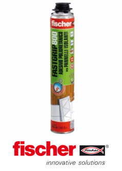 Schiuma Fastgrip 800 Fischer: l'adesivo per pannelli isolanti Schiuma Fastgrip 800 Fischer: l'adesivo per pannelli isolanti